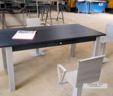 SMPR Table et chaises métal